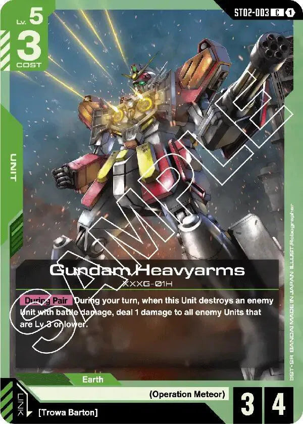 Gundam Heavyarms ST02-003 · Normal (Starter Deck 02: Wings of Advance)