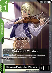 Peaceful Timbre ST02-013 · Normal (Starter Deck 02: Wings of Advance)