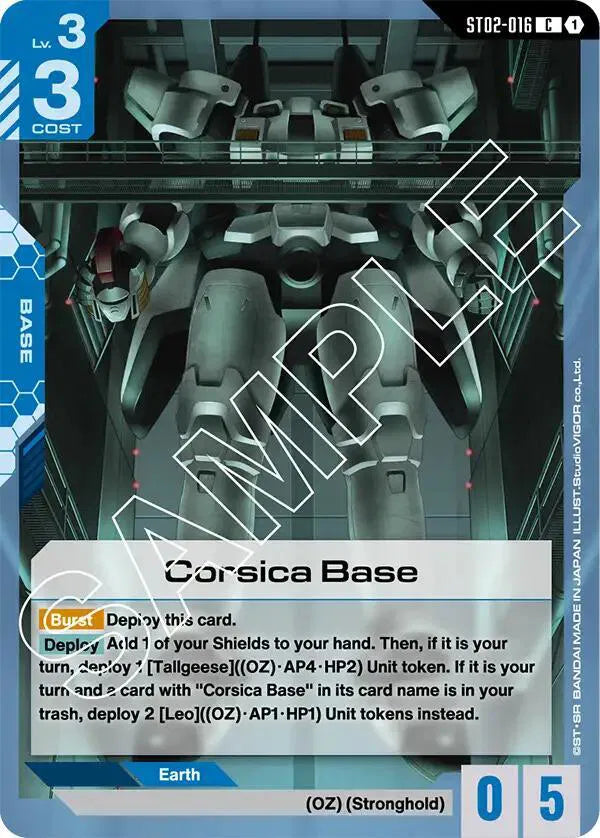 Corsica Base ST02-016 · Normal (Starter Deck 02: Wings of Advance)