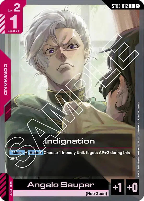 Indignation ST03-012 · Normal (Starter Deck 03: Zeon's Rush)