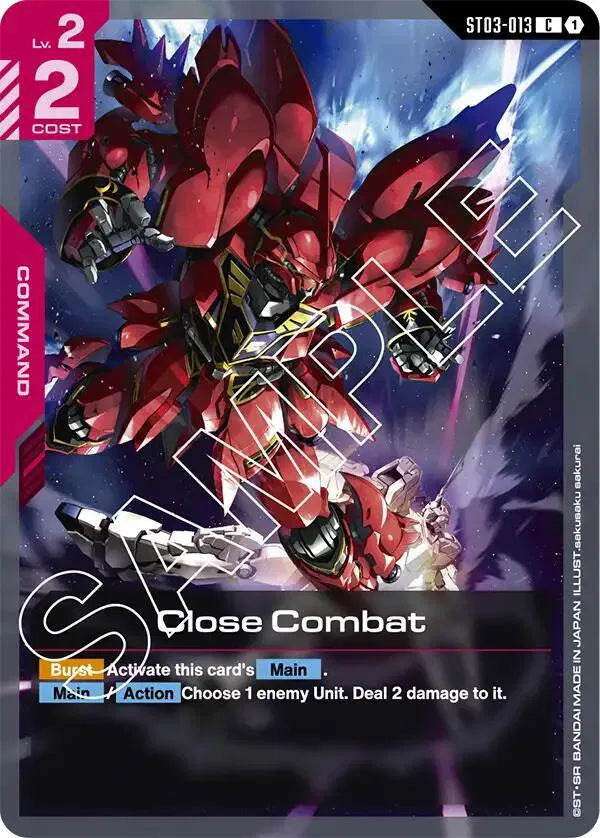 Close Combat ST03-013 · Normal (Starter Deck 03: Zeon's Rush)