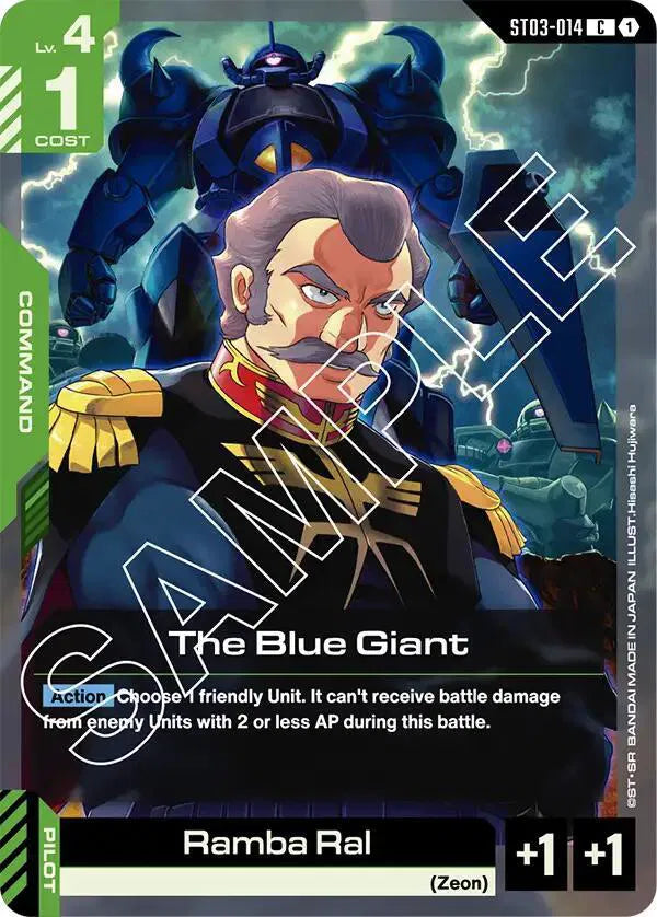 The Blue Giant ST03-014 · Normal (Starter Deck 03: Zeon's Rush)