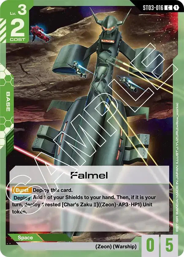 Falmel ST03-016 · Normal (Starter Deck 03: Zeon's Rush)