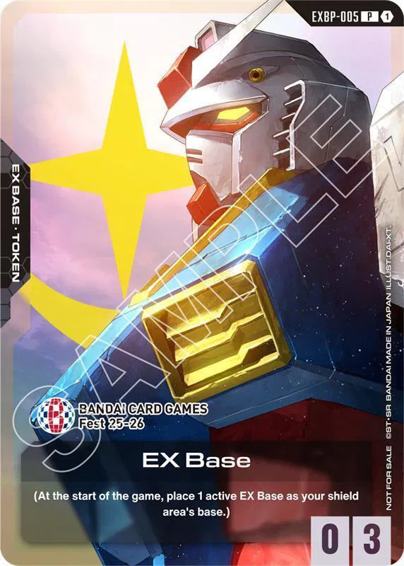 PSA 9 - Gundam - EX Base - RX-78-2 - Bandai Card Games Fest (Foiled)