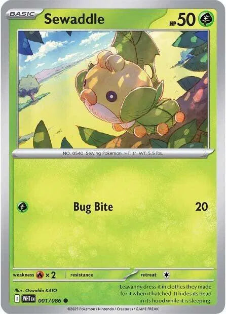Sewaddle 001/086 · Normal (White Flare)