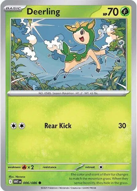 Deerling 006/086 · Normal (White Flare)