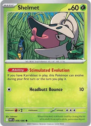 Shelmet 008/086 · Reverse Holofoil (White Flare)