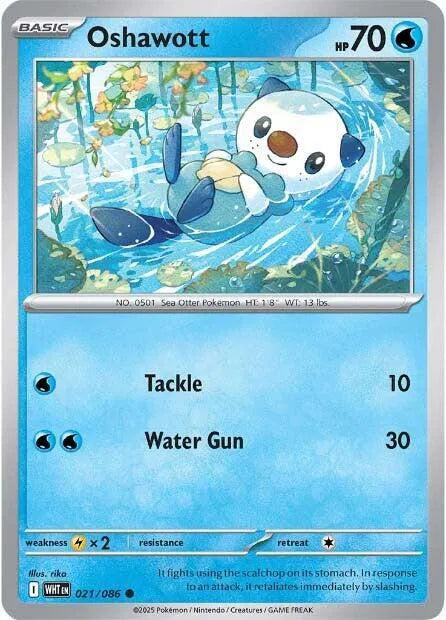 Oshawott 021/086 · Normal (White Flare)