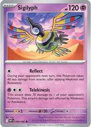 Sigilyph 038/086 · Reverse Holofoil (White Flare)