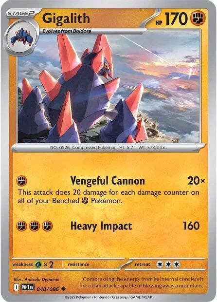 Gigalith 048/086 · Normal (White Flare)