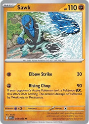 Sawk 049/086 · Reverse Holofoil (White Flare)