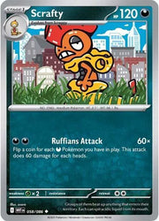Scrafty 058/086 · Normal (White Flare)