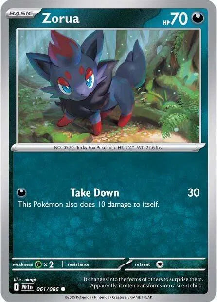 Zorua 061/086 · Normal (White Flare)