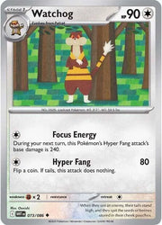 Watchog 073/086 · Reverse Holofoil (White Flare)