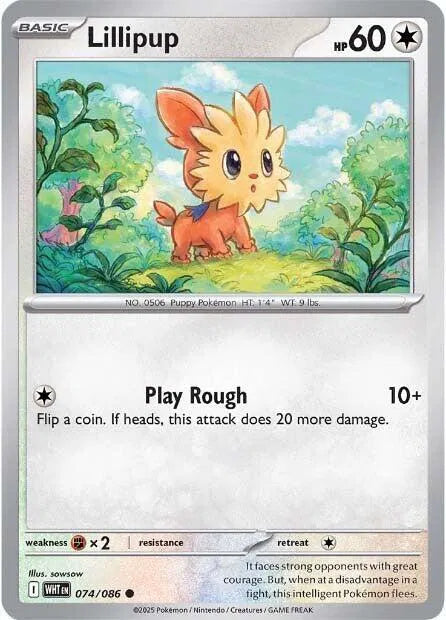Lillipup 074/086 · Normal (White Flare)