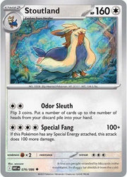 Stoutland 076/086 · Normal (White Flare)
