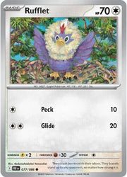 Rufflet 077/086 · Reverse Holofoil (Black Bolt)