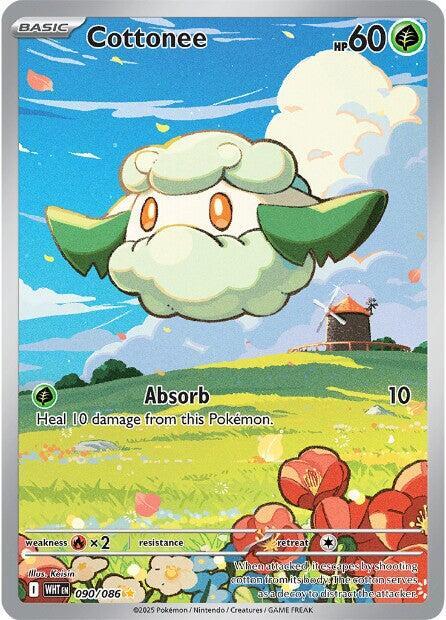 Cottonee White Flare Illustration Rare 090/086