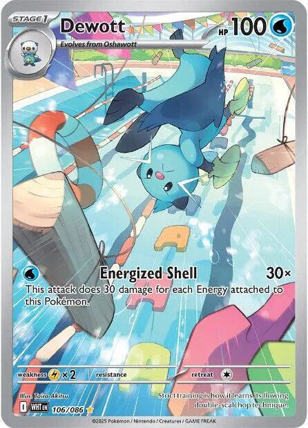 Pokémon Dewott 106/086 - White Flare - Illustration Rare