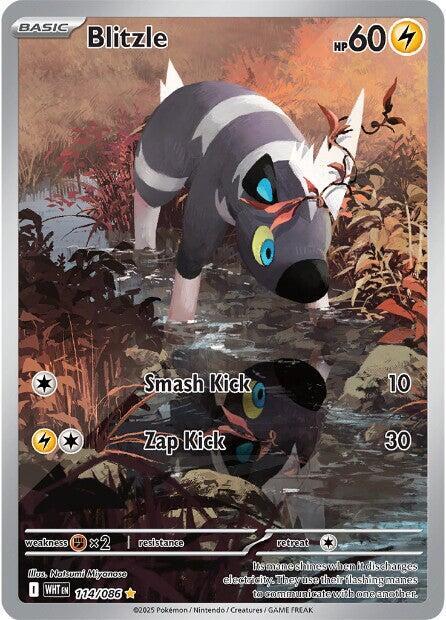 Blitzle 114/086 · Holofoil (White Flare)