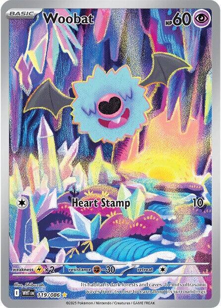 Woobat 119/086 · Holofoil (White Flare)