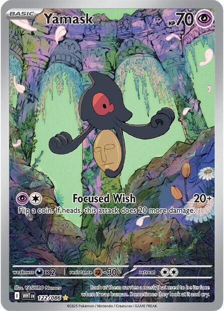 Yamask White Flare Illustration Rare 122/086
