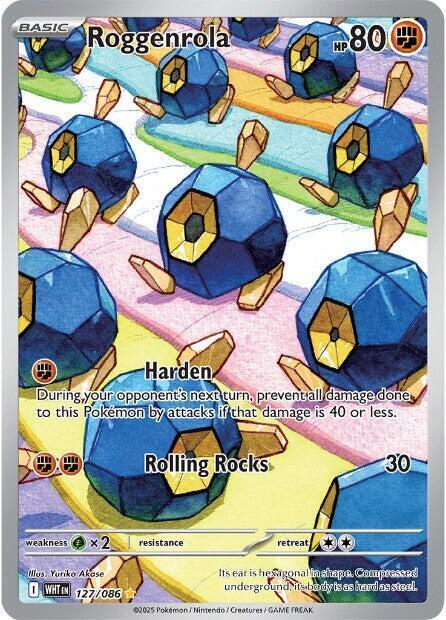 Roggenrola 127/86 - White Flare - Illustration Rare