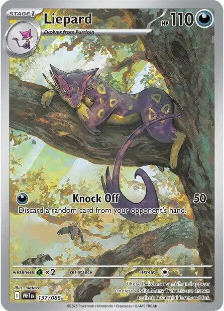 Pokémon Liepard IR 137/086