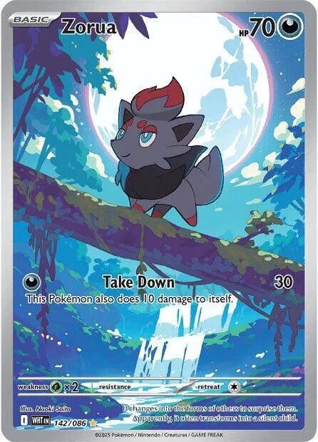 Zorua 142/086 (White Flare)