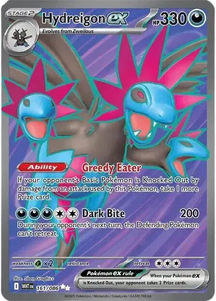 Hydreigon ex 161/086 · Holofoil (White Flare)