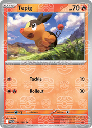 Tepig (Master Ball Pattern) 011/086 (White Flare)