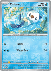 Oshawott (Master Ball Pattern) 021/086 · Holofoil (White Flare)