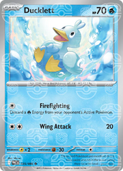 Ducklett (Master Ball Pattern) 025/086 · Holofoil (White Flare)