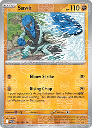 Sawk (Master Ball Pattern) 049/086 · Holofoil (White Flare)