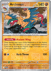 Archeops (Master Ball Pattern) 051/086 · Holofoil (White Flare)