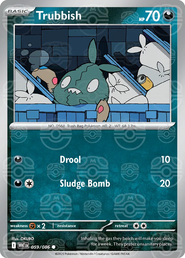 Trubbish - 059/086 (Master Ball Pattern) - SV: White Flare (WHT)