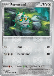 Ferroseed (Master Ball Pattern) 068/086 · Holofoil (White Flare)