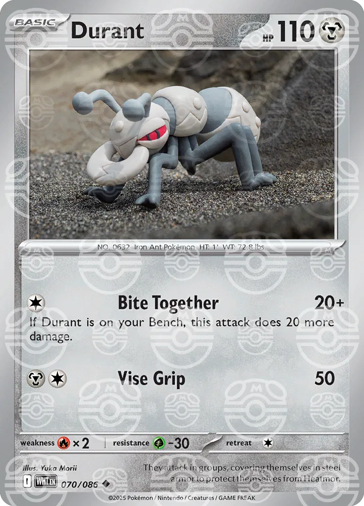 Durant (Master Ball Pattern) 070/086 (White Flare)