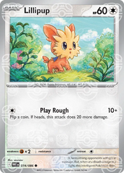 Lillipup (Master Ball Pattern) 074/086 · Holofoil (White Flare)