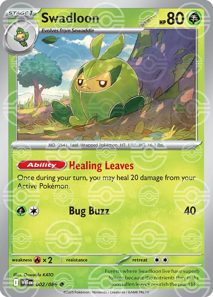 Swadloon (Poke Ball Pattern) 002/086 (White Flare)