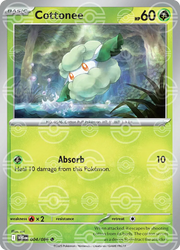 Cottonee (Poke Ball Pattern) 004/086 (White Flare)
