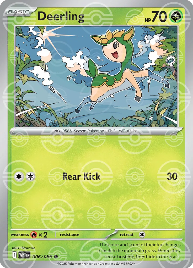 Deerling (Poke Ball Pattern) 006/086 (White Flare)