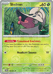 Shelmet (Poke Ball Pattern) 008/086 · Holofoil (White Flare)