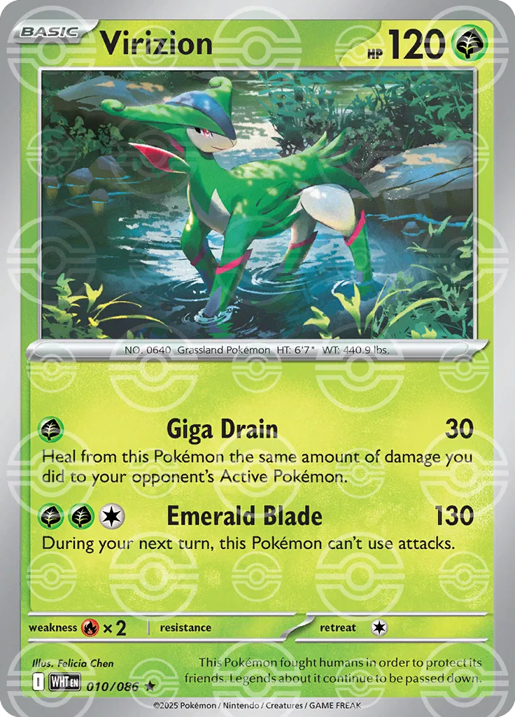 Virizion (Poke Ball Pattern) 010/086 (White Flare)