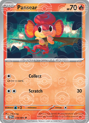 Pansear (Poke Ball Pattern) 014/086 · Holofoil (White Flare)