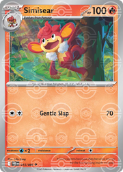Simisear (Poke Ball Pattern) 015/086 · Holofoil (White Flare)
