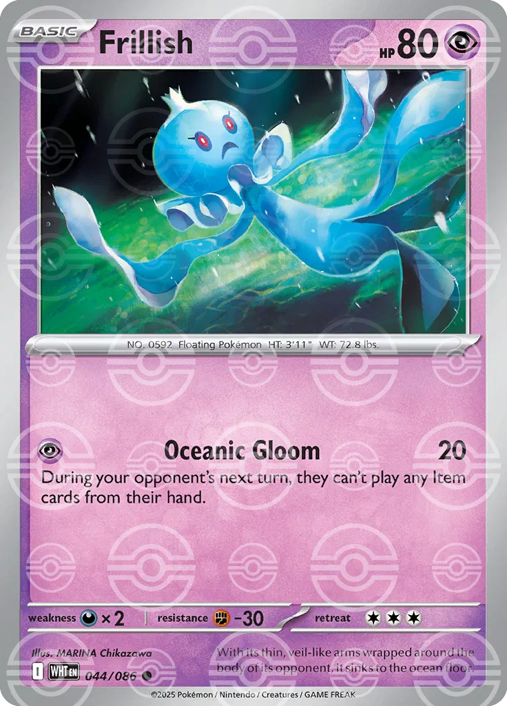 Frillish (Poke Ball Pattern) 044/086 (White Flare)