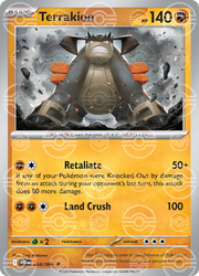 Terrakion (Poke Ball Pattern) 054/086 · Holofoil (White Flare)