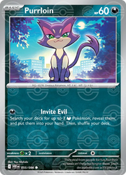 Purrloin (Poke Ball Pattern) 055/086 (White Flare)