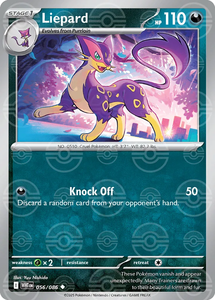 Liepard - 056/086 (Poke Ball Pattern) - SV: White Flare (WHT)